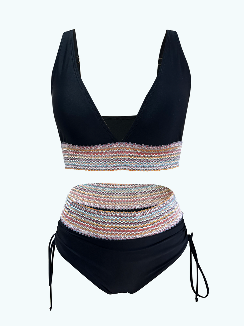 Costume da bagno europeo e americano della spiaggia del nastro