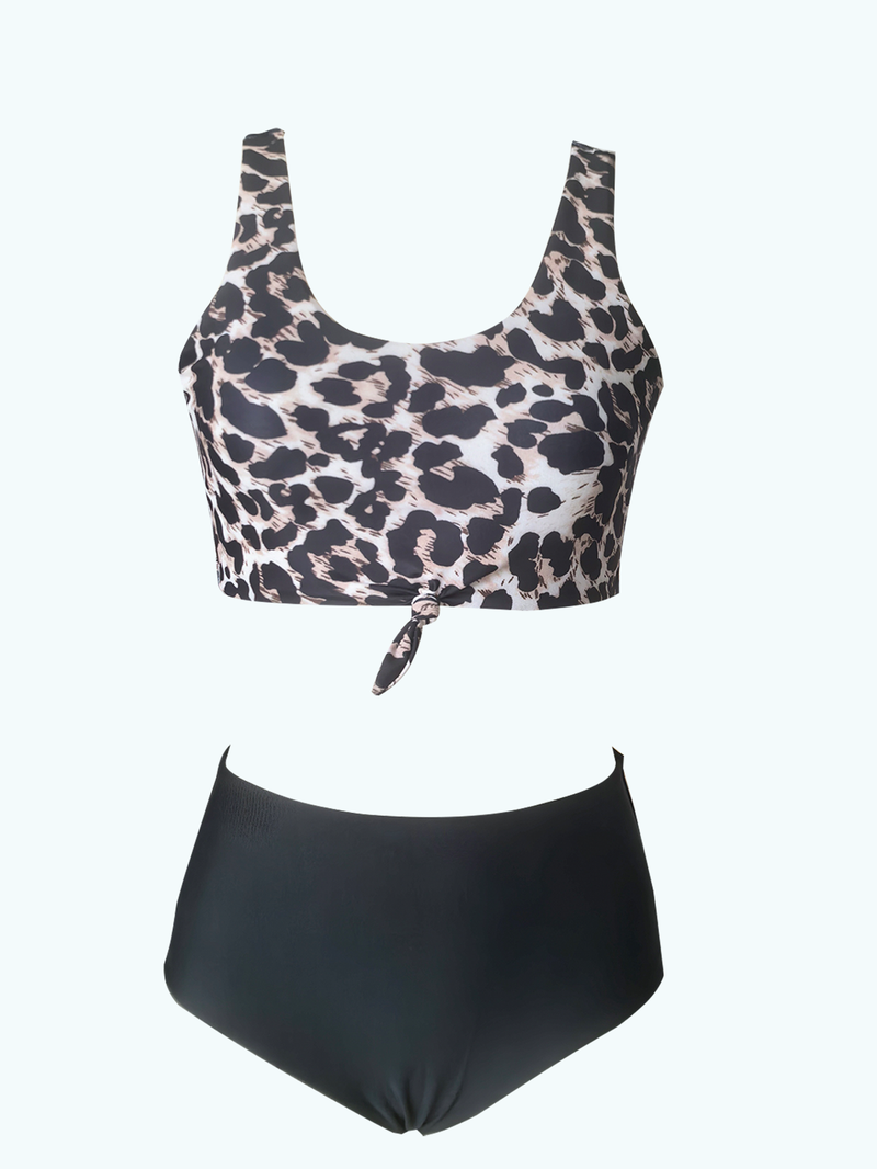 Costume da bagno con stampa leopardata sexy